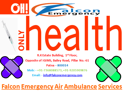 Falcon Emergency Air Ambulance Services in Delhi