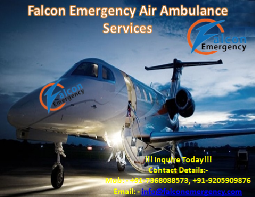 Falcon Emergency Air Ambulance Service in Kolkata